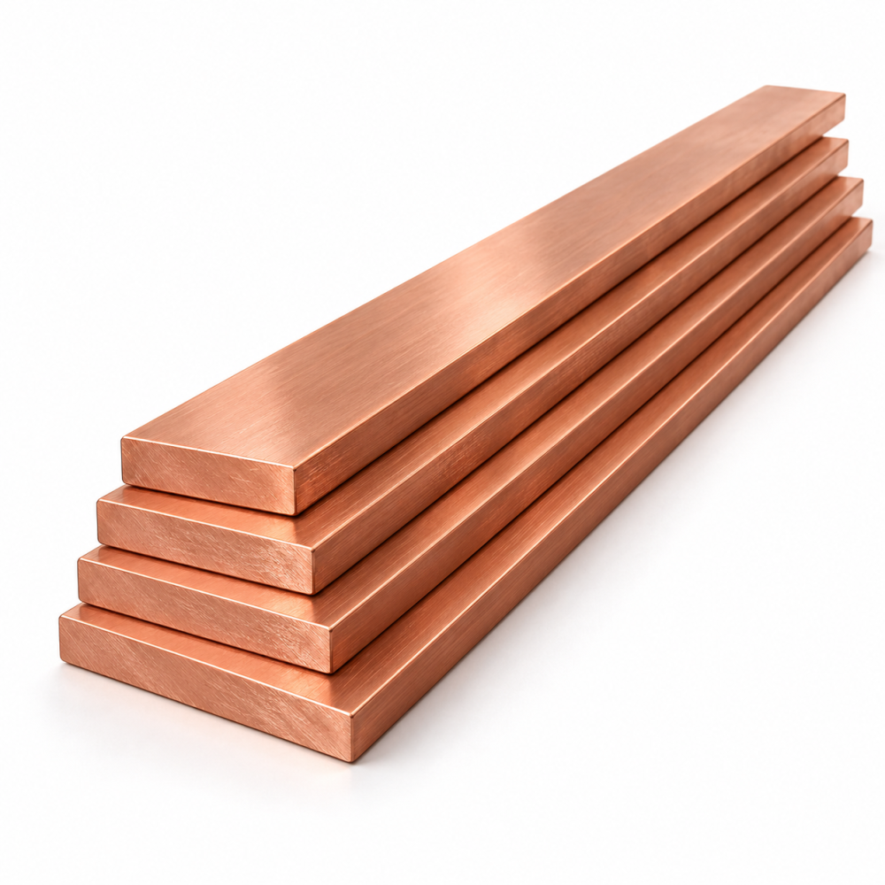 Медная шина М1М (Cu-HCP), 10×120×4000 мм, мягкая